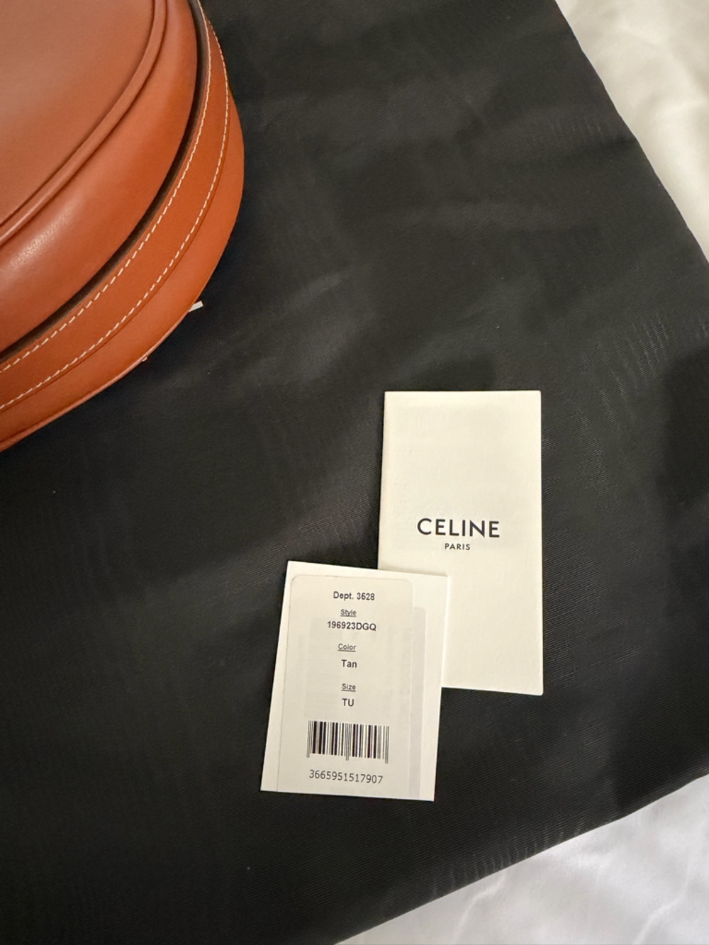 Celine Ava Brown Leather Crescent Shoulder Bag with Gold Hardware - Picture 5 of 5